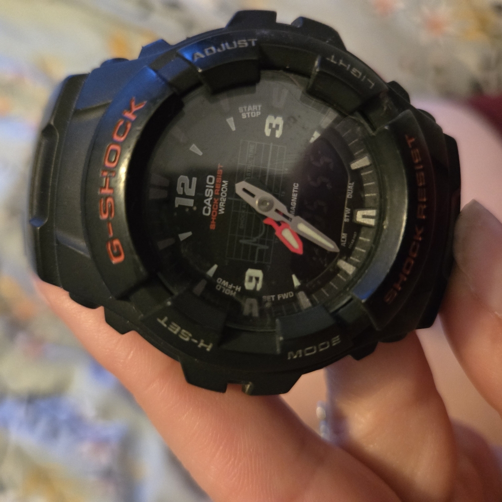Casio G-Shock Black and Red Watch